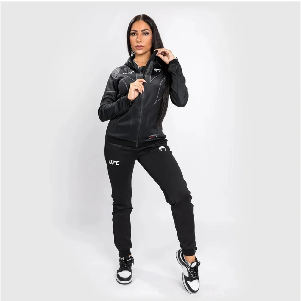 Women's Black UFC Fight Night Venum Walk Out 2.0 Hoodie jacket S - Picture 3 of 16